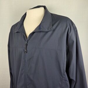 Orvis‎ Classic Jacket Men's XL Navy Blue Lightweight Nylon Golf Preppy Old Money